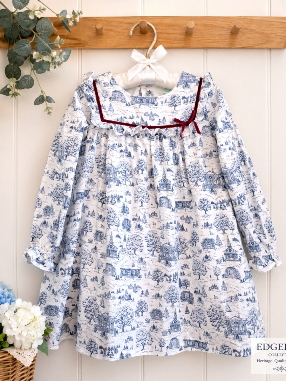 Edgehill Collection x Darby Fallon Clark Ansley Toile Dress - Girls 6